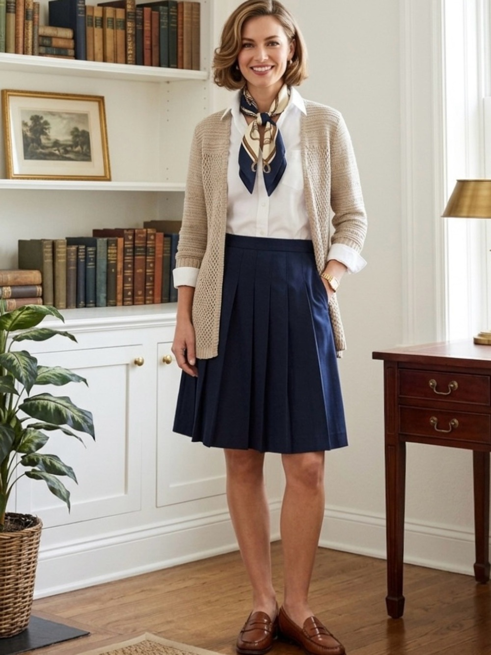 Eddie Bauer Heritage Coastal Chic Natural Cotton Open Weave Cardigan S